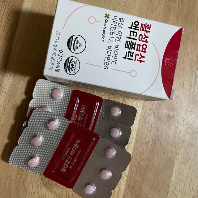 [리노브] 4세대 활성엽산 액티폴릭 270mg x 30정 리뷰 사진