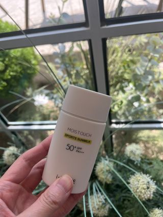 아이레시피 모이스트터치 스포츠 선밀크 50ml (SPF50+ PA+++) — 5점을 준 리뷰어가 2023년 4월 올린 사용 사진