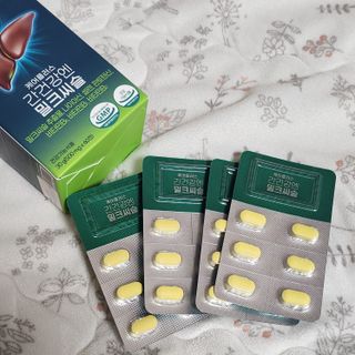 [경남제약헬스케어] 케어플러스 간건강엔 밀크씨슬 500mg 60정/2개월분/비타민B 5종+세레늄 — 5점을 준 리뷰어가 2024년 1월 올린 사용 사진