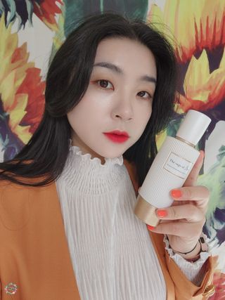 더사가오브수 [사가수] 에센스와 로션을 한 병에 담아 편안하고 산뜻하게, 효혜윤 보태니컬에너지 에센스인로션 — 5점을 준 리뷰어가 2023년 4월 올린 사용 사진