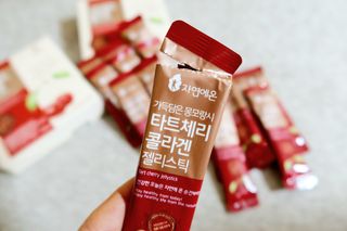 자연에온 가득담은 몽모랑시 타트체리 콜라겐 젤리스틱 — 5점을 준 리뷰어가 2021년 1월 올린 사용 사진