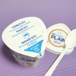 떠먹는불가리스 마이플레인 요거트 435g 6개입 — 4점을 준 리뷰어가 2021년 3월 올린 사용 사진