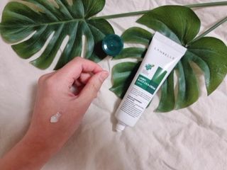 랑벨 랑바이오 블랙 시카 크림 50ml(블랙비 프로폴리스, 시카 4종, 판테놀 10 함유) — 5점을 준 리뷰어가 2022년 4월 올린 사용 사진