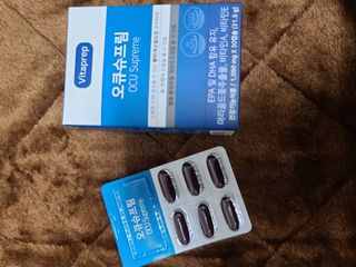 뉴트리션팩토리 비타프렙 오큐슈프림 루테인 오메가3 1050mg — 5점을 준 리뷰어가 2021년 10월 올린 사용 사진