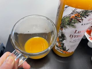 H365 [Kaskein Luomutyrniglögi] 핀란드 전통 무알콜 멀드와인 시벅톤 글로기 — 5점을 준 리뷰어가 2021년 4월 올린 사용 사진