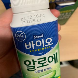 LIVE 매일바이오 알로에 드링킹 요거트 — 4점을 준 리뷰어가 2022년 4월 올린 사용 사진