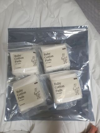 디어엘로디 프리미엄 유기농 베이비 솜티슈 40매 3 + 1 PACK — 5점을 준 리뷰어가 2021년 3월 올린 사용 사진