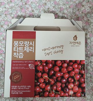 자연에온 몽모랑시 타트체리 착즙 100mL 10개입 2BOX — 5점을 준 리뷰어가 2021년 1월 올린 사용 사진