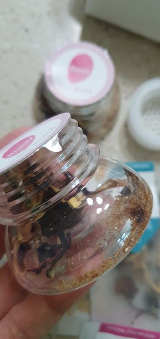 K-doraji K도라지  냉침 허브차 싸이티세트 (냉침용 캡차*2개  3종 리필차*5개) — 5점을 준 리뷰어가 2022년 6월 올린 사용 사진