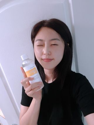 나나스킨 캐모마일아쿠아수딩토너 — 5점을 준 리뷰어가 2021년 5월 올린 사용 사진