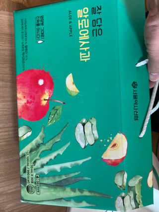 서울약사신협 잘 담은 알로애사과_70ml x 30포 — 5점을 준 리뷰어가 2021년 10월 올린 사용 사진