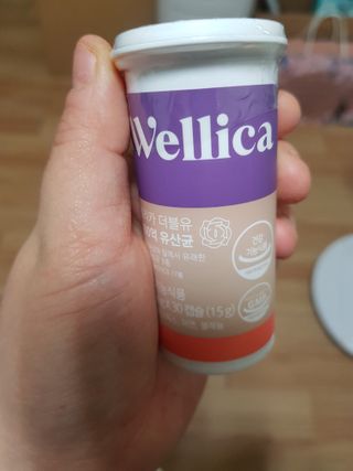 웰리카 더블유 100억 유산균 — 5점을 준 리뷰어가 2021년 1월 올린 사용 사진