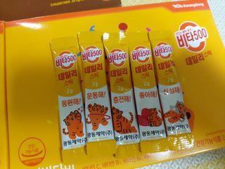 광동생활건강 [광동] 비타 500 데일리 스틱 VB, VC를 함유한 멀티비타민 30포+30포 — 5점을 준 리뷰어가 2022년 6월 올린 사용 사진