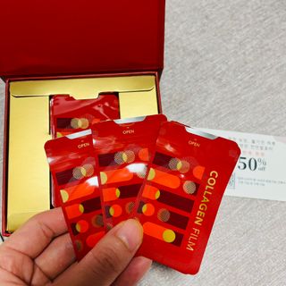 프리마인 귀족의 콜라겐, 92배 흡수율. 럭셔리 프리미엄 셀라브 콜라겐필름 30매 — 4.5점을 준 리뷰어가 2022년 5월 올린 사용 사진