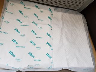 아베크 펫 와이드 프리미엄 대형 애견 강아지 배변 패드 30매 1팩 80g — 5점을 준 리뷰어가 2021년 7월 올린 사용 사진