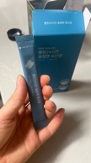 클린24시간 슬림앤유산균 1박스 (3.5g X 15포) — 4점을 준 리뷰어가 2023년 1월 올린 사용 사진