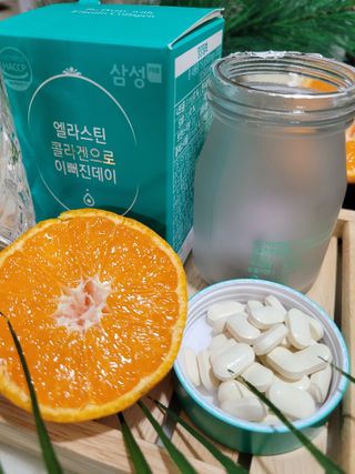 체인미 엘라스틴 콜라겐으로 이뻐진데이 500mg x 30정 — 5점을 준 리뷰어가 2021년 12월 올린 사용 사진