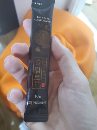프리마인 자체 기업부설 연구소에서 찾아낸 건강한 수면의 비밀.  슬립토 플러스 30포 — 5점을 준 리뷰어가 2021년 10월 올린 사용 사진