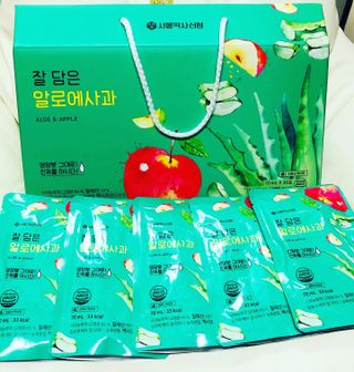 서울약사신협 잘 담은 알로애사과_70ml x 30포 — 5점을 준 리뷰어가 2021년 10월 올린 사용 사진