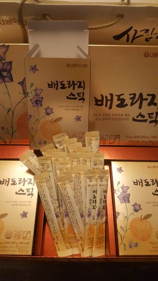 서울약사신협_배도라지스틱_10g x 60포 — 4.5점을 준 리뷰어가 2021년 5월 올린 사용 사진