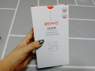 클린24시간 1BOX(5포) + 전용보틀(500ml) — 5점을 준 리뷰어가 2022년 12월 올린 사용 사진