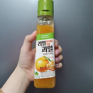 [풀무원] 리얼 과일  저지방 드레싱 240g 3종 — 3.5점을 준 리뷰어가 2021년 2월 올린 사용 사진