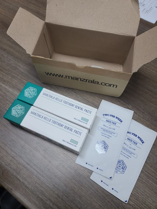 맨즈랄라 헬로 투쓰데이 치약 2개 리뷰 사진