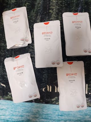 클린24시간 1BOX(5포) + 전용보틀(500ml) — 4.5점을 준 리뷰어가 2022년 10월 올린 사용 사진