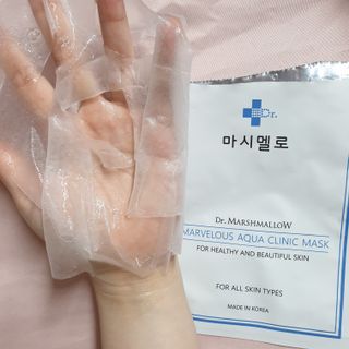 닥터마시멜로 닥터마스멜로 마블러스 아쿠아 클리닉 마스크 — 5점을 준 리뷰어가 2021년 5월 올린 사용 사진