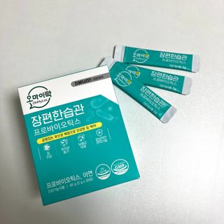 [유산균] 오마이락 장편한습관 프로바이오틱스 30P — 5점을 준 리뷰어가 2022년 11월 올린 사용 사진