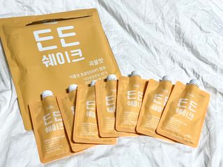 [덜다] 든든 식물성 단백질 쉐이크 40g X 7입 (곡물/딸기) — 5점을 준 리뷰어가 2023년 8월 올린 사용 사진