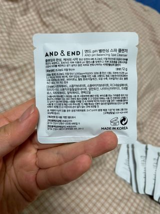 앤앤드 앤드앤엔드 pH 밸런싱 스파클렌저 — 5점을 준 리뷰어가 2021년 2월 올린 사용 사진