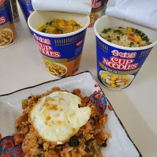 NISSIN 닛신 컵누들  4종 - 씨푸드오리지날, 씨푸드 스파이시, 씨푸드 커리, 씨푸드 XO소스 — 3점을 준 리뷰어가 2021년 10월 올린 사용 사진