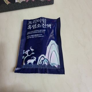 참앤들황토농원 국내산 흑염소를 정성스럽게 담은, 프리미엄 흑염소 진액 70ml x 30포 1박스 — 5점을 준 리뷰어가 2023년 1월 올린 사용 사진