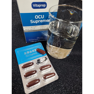 뉴트리션팩토리 비타프렙 오큐슈프림 루테인 오메가3 1050mg — 5점을 준 리뷰어가 2021년 10월 올린 사용 사진