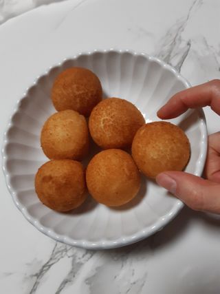 가치식탁 리얼쫀득치즈볼 — 4점을 준 리뷰어가 2021년 2월 올린 사용 사진