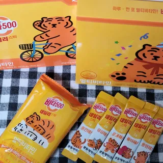 광동생활건강 프리 [광동] VB와 VC를 함유한 멀티 비타민 비타 500 데일리 스틱 180포 — 5점을 준 리뷰어가 2022년 5월 올린 사용 사진