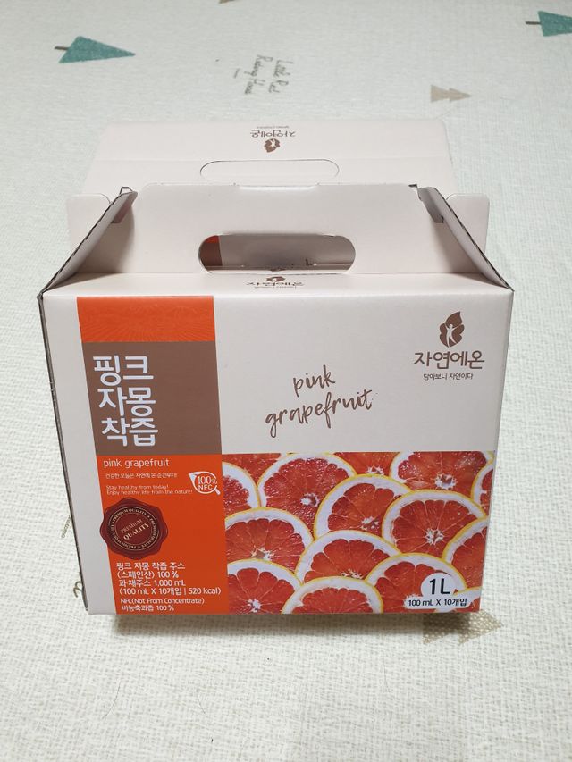 자연에온 핑크 자몽 착즙 100mL 10개입 2BOX 리뷰 사진