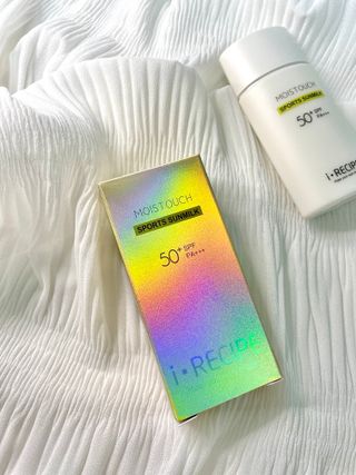 아이레시피 모이스트터치 스포츠 선밀크 50ml (SPF50+ PA+++) — 5점을 준 리뷰어가 2023년 6월 올린 사용 사진