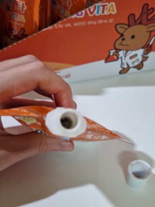 [몸엔용] 아이가 먹는 달콤 국산녹용 키엔용 비타  80ml x 10포 — 5점을 준 리뷰어가 2021년 7월 올린 사용 사진
