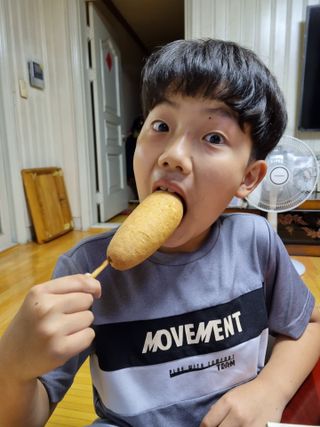 오마뎅 한우핫도그 — 5점을 준 리뷰어가 2021년 5월 올린 사용 사진