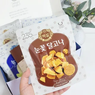 딜라이트 프로젝트  달콤한 눈꽃 간식세트( 눈꽃 솜사탕 / 레몬라임 솜사탕 / 달고나 총 7EA+스마트톡 증정) — 5점을 준 리뷰어가 2022년 6월 올린 사용 사진