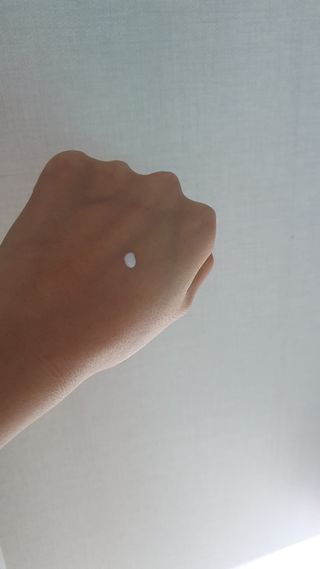 스킨큐어 산다화 유기농 레몬썬크림 — 5점을 준 리뷰어가 2022년 4월 올린 사용 사진