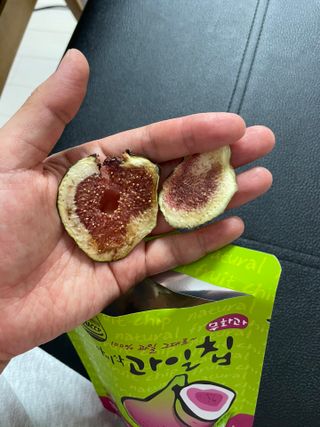 아비삭과일칩 5종 /딸기,사과,배,귤,무화과 5종 — 4점을 준 리뷰어가 2021년 3월 올린 사용 사진
