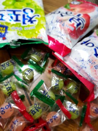 청포도캔디 복숭아캔디 — 5점을 준 리뷰어가 2022년 11월 올린 사용 사진