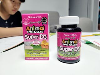 네이처스플러스 애니멀퍼레이드 슈퍼D3 (60정) — 5점을 준 리뷰어가 2022년 9월 올린 사용 사진