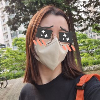 끌린에르 스포츠 귀편한 새부리형 마스크 (뉴컬러포함) — 5점을 준 리뷰어가 2022년 5월 올린 사용 사진