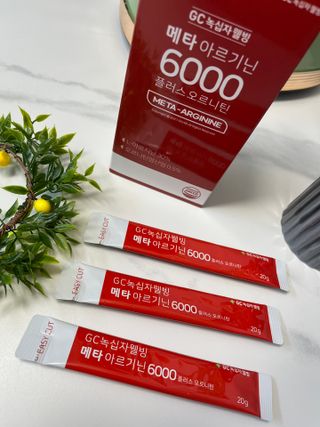 메타아르기닌 GC녹십자웰빙 메타 아르기닌 6000 플러스 오르니틴 — 5점을 준 리뷰어가 2022년 10월 올린 사용 사진