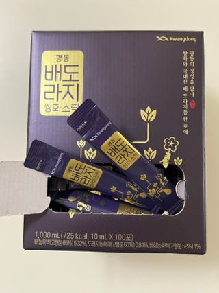광동생활건강 나우 [광동] 배도라지 쌍화스틱 10mL x 100포 — 5점을 준 리뷰어가 2023년 2월 올린 사용 사진