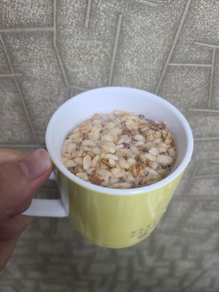 씨알푸드 유기농 쌀 시리얼 390g + 갓 구운 유기농 발아통곡물 150g — 4.5점을 준 리뷰어가 2022년 1월 올린 사용 사진